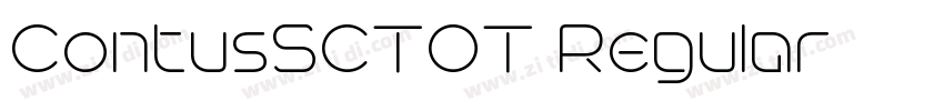 ContusSCTOT Regular字体转换